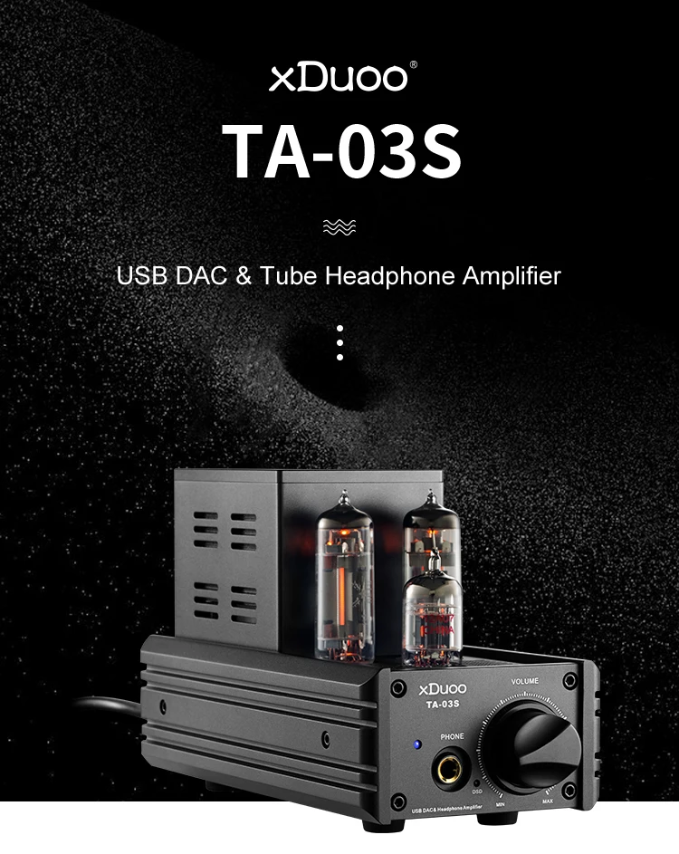 XDUOO TA-03S PCM 32 бит/192 кГц DSD128 XMOS U8 CS4398* 2 USB DAC и ламповый усилитель для наушников