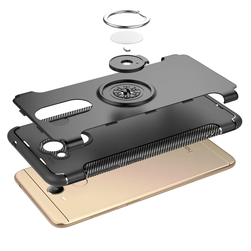 Гибридный чехол MAKAVO для Huawei Honor 6C Pro 5 2 дюйма Автомобильный магнитный держатель
