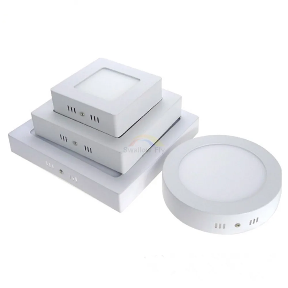 

9W 15W 25W Surface Mounted LED Ceiling Down Light Square LED Panel Light 85-265V DHL Free Ship 10pcs LED Light