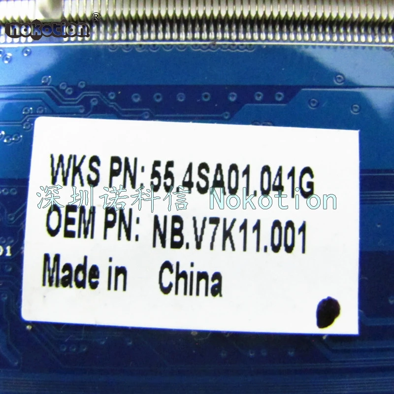 Материнская плата NOKOTION NB.V7K11.001 NBV7K11001 для ноутбука Acer Travelmate P643|laptop motherboard|motherboard