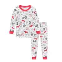 100 cotton baby boys pajamas girls cartoon sleepwear animal kids pyjamas sets baby cotton nightwear long sleeves topspant sets