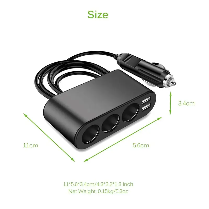 Автомобильное зарядное устройство Onever с двумя портами USB разветвитель для
