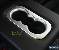 lapetus matte style rear seat water cup holder decoration stickers cover trim fit for renault koleos 2017 2018 2019 2020 abs