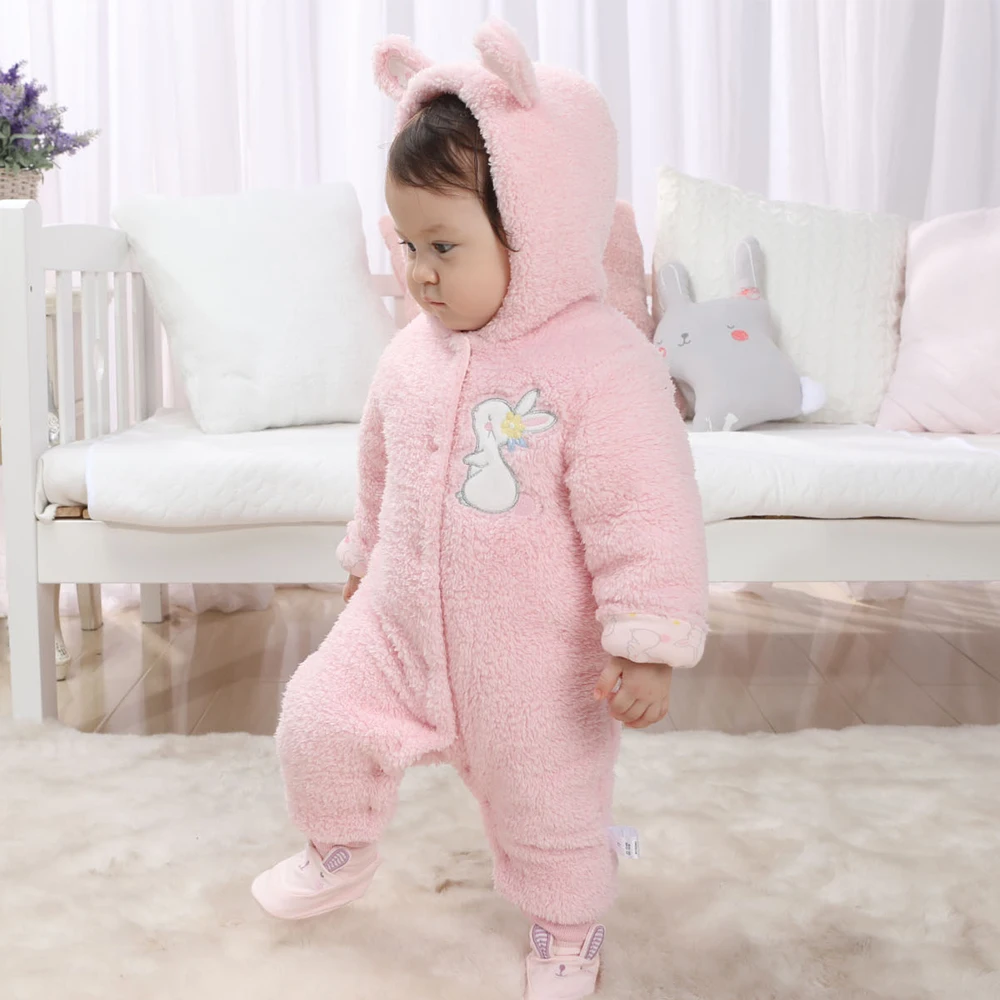 Hg холм AW18 0098B новорожденный милый комбинезон зимний hicken младенческий медведь с