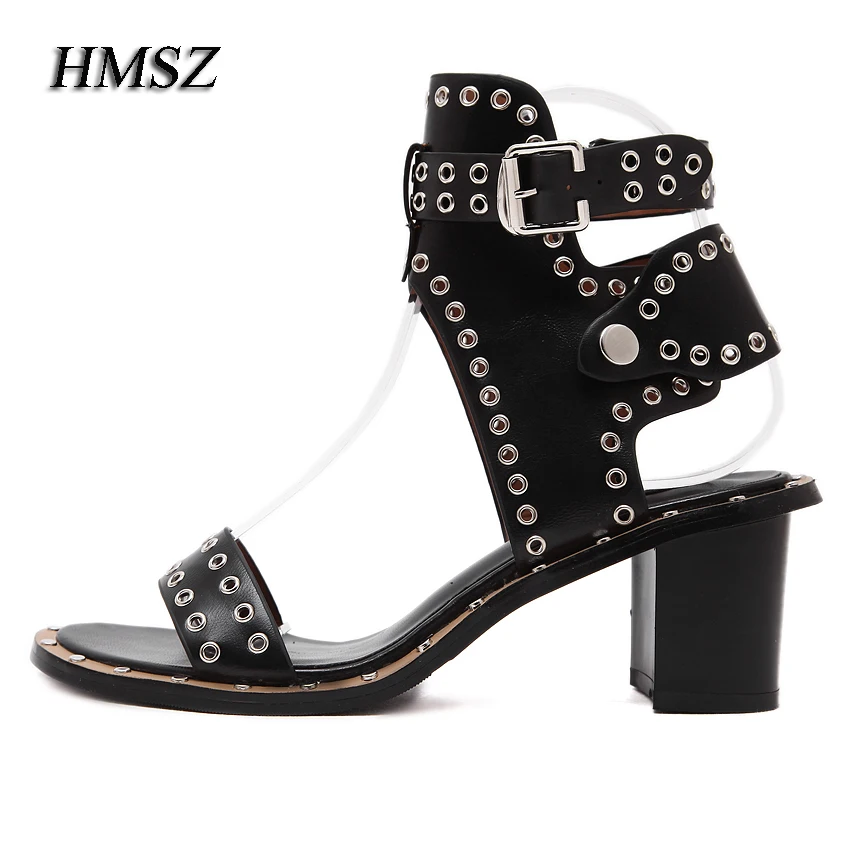 2017 красивые женские ушко заклепки с ремешками на лодыжках толстом среднем