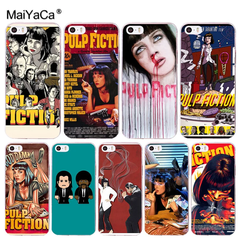 Чехол для мобильного телефона MaiYaCa Pulp Fiction Move poster Diy красочный рисунок TPU iPhone 8 7 6 6S