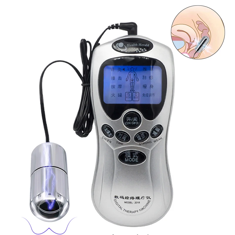 Электрическая Анальная пробка вибратор фаллоимитатор электрический стимулятор