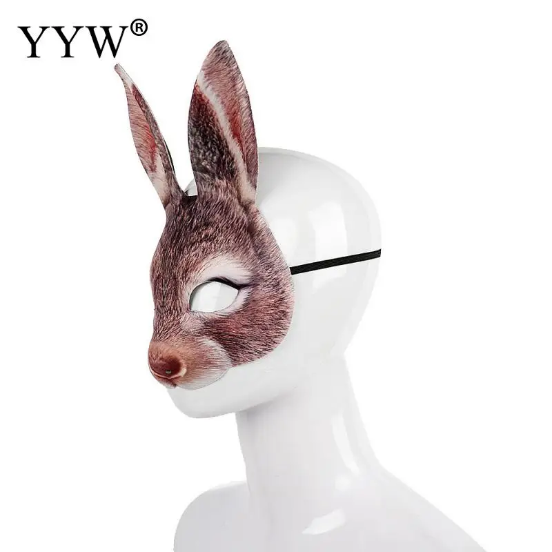 Кролики маски животные реквизит маска на Хэллоуин унисекс аксессуары для