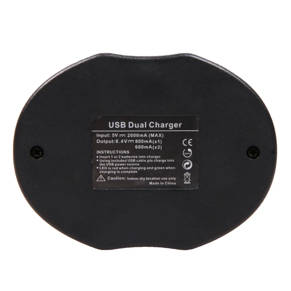 Новинка двойное зарядное устройство USB для батареи sony|dual charger for sony|charger forcharger sony |