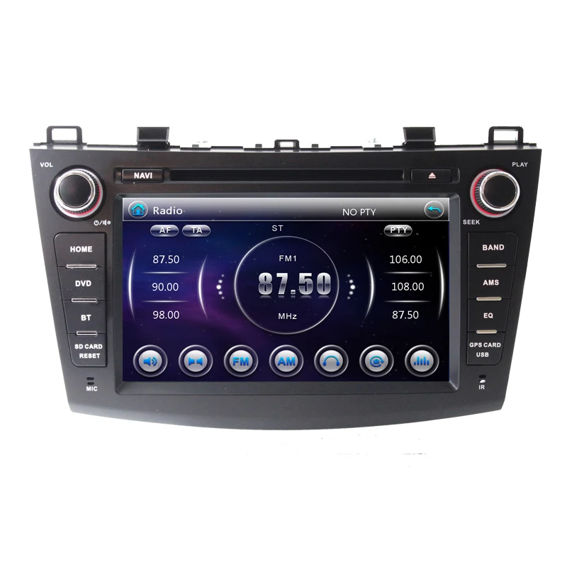 8 дюймов два Din 1024*600 автомобильный DVD плеер GPS Навигация стерео для Mazda 3 2010 2011 2012 2013