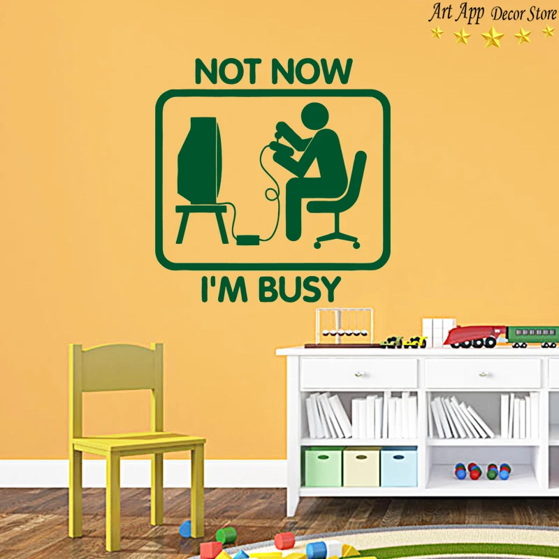 Art design cheap home decoration vinyl play wall sticker games waterproof PVC house decor cartoon decal in bedroom | Дом и сад