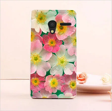 Жесткий чехол для Alcatel One Touch Pixi 3 4 дюйма OT 4013X 4013D 4050X 4050D 4050A|case heart|flowers charmcase targus |