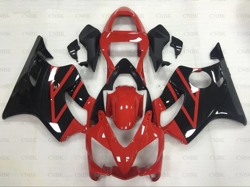 Обтекатели для мотоцикла CBR F4i 2001 2003 CBR600F4i 01 черные красные 600 2002 Пластиковые