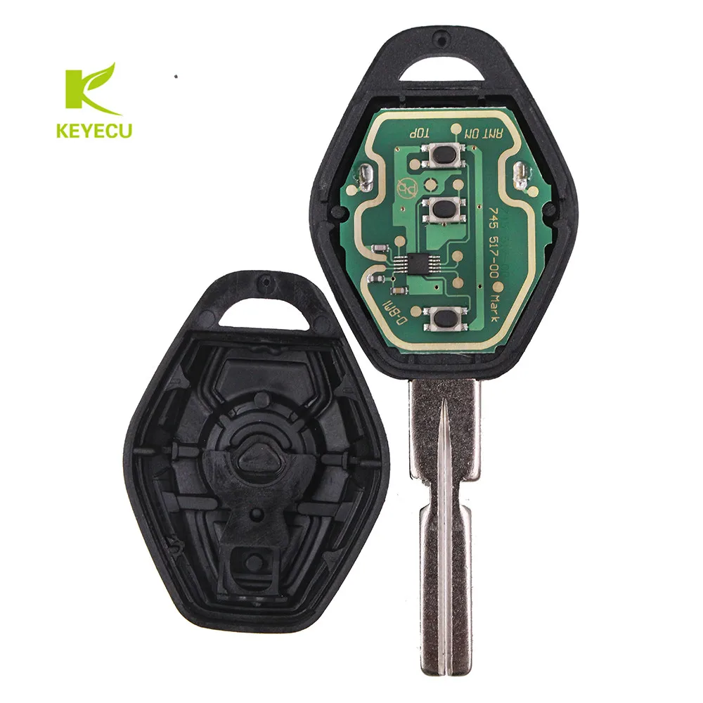 KEYECU EWS дистанционный ключ 3 кнопки 315 МГц/433 МГц ID44 HU58 для BMW 5 7 серия 325 330 318 525 530 540 E38