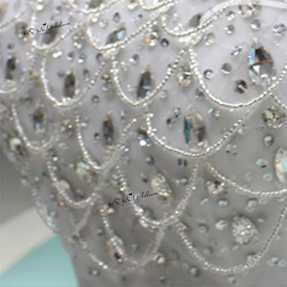 Роскошное Свадебное платье принцессы Vestido de Noiva 2018 Стразы женское бальное