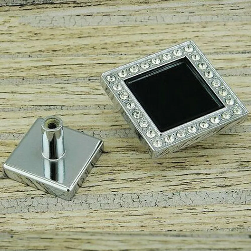 Квадратная Хрустальная ручка для кухонного шкафа 31 мм|crystal dresser knobs|cabinet knobsdresser knobs