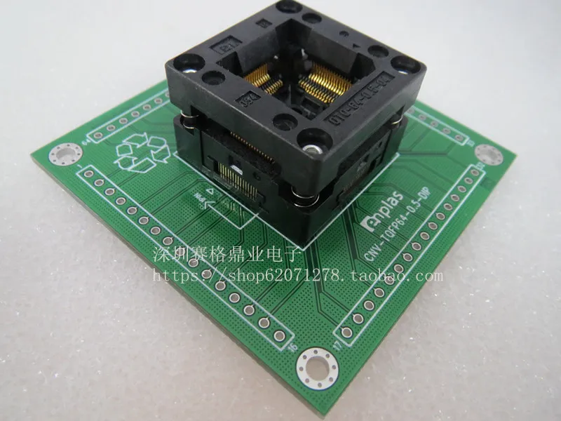 OTQ-64-0.5-04 LQFP64/DIP64 IC Тесты сиденье скамья гнездо адаптера Программирование