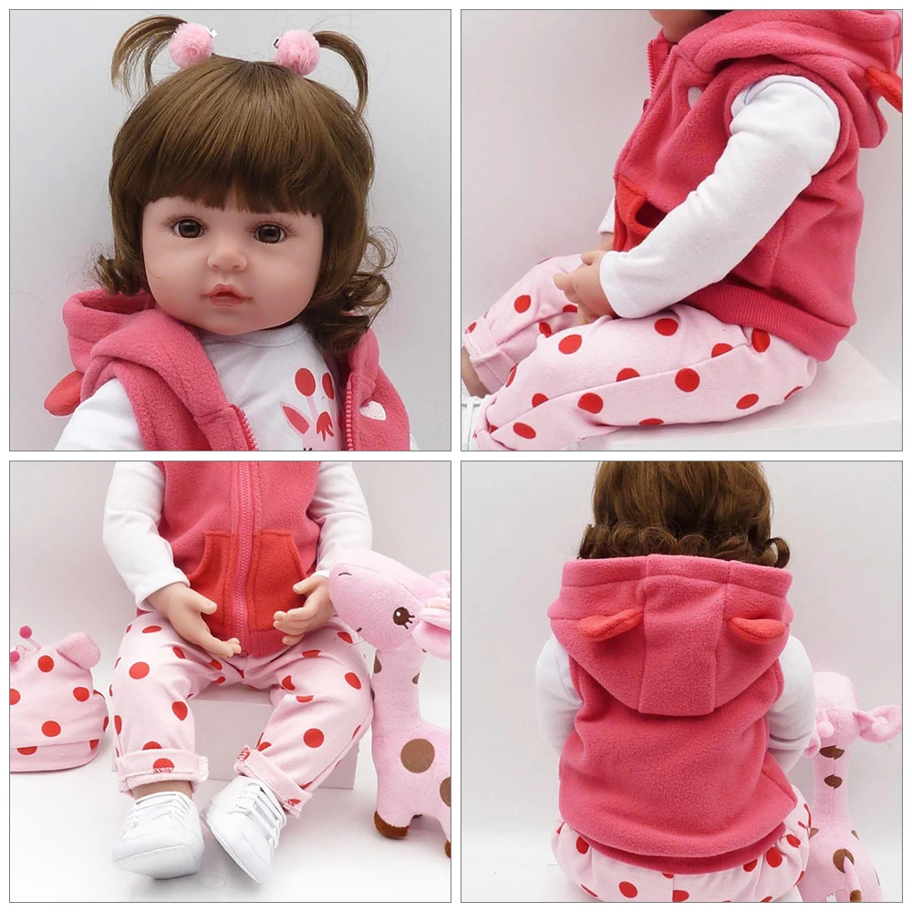Игрушки для малышей Reborn Baby Doll 48 см мягкие силиконовые перерожденные куклы