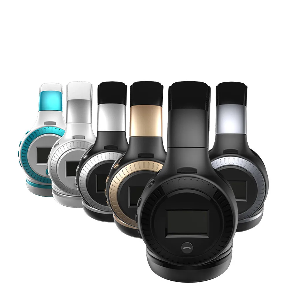 B19 LCD беспроводные Bluetooth наушники стерео гарнитура микрофон FM радио TF карта HiFi