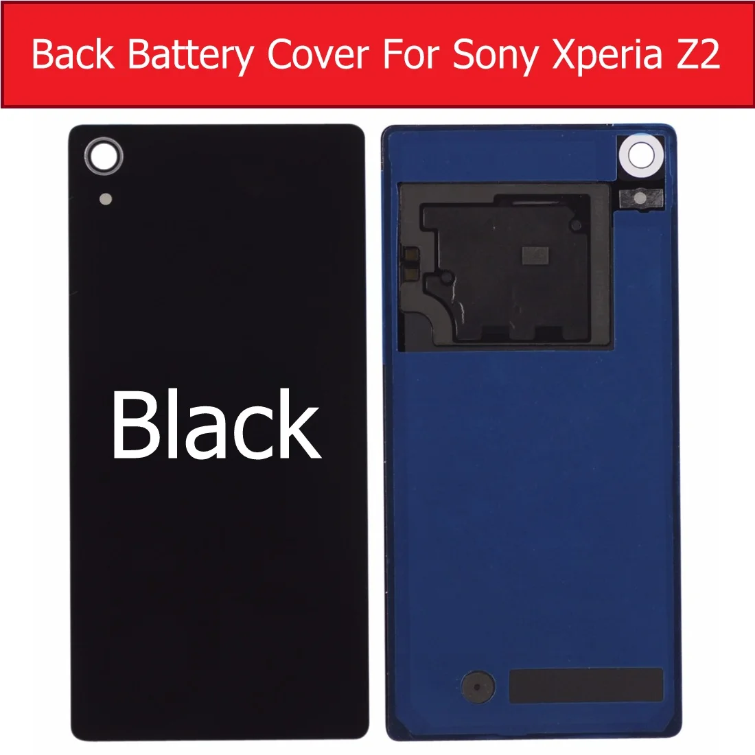 Задняя крышка батарейного отсека для Sony xperia Z2 L50W L50 D6503 D6502 стеклянная чехол +