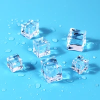 3pcs acrylic simulation ice cube highly transparent ice side length 2 53 03 5 cm for photography accessories props decoration