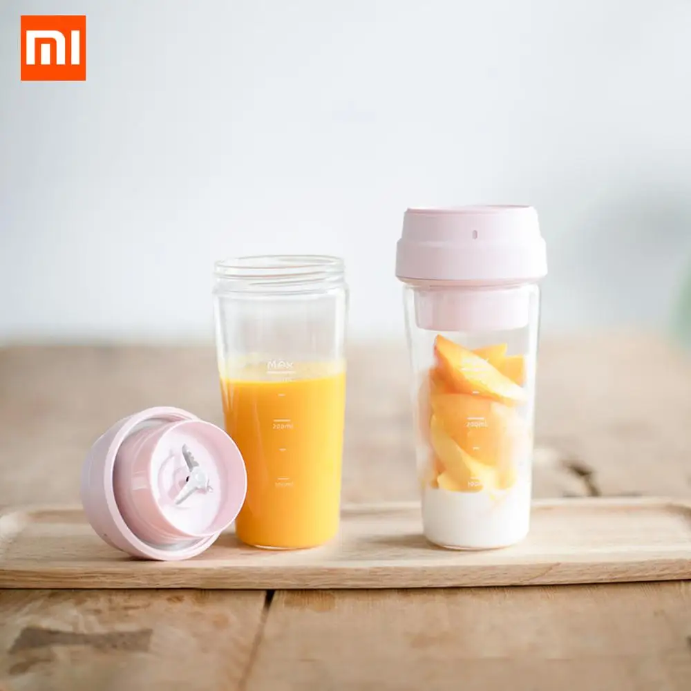 XIAOMI MIJIA 17PIN звезда фрукты чашка 400 мл переносной блендер соковыжималка миксер, Кухонный комбайн Магнитная Зарядка 30 секунд быстрого