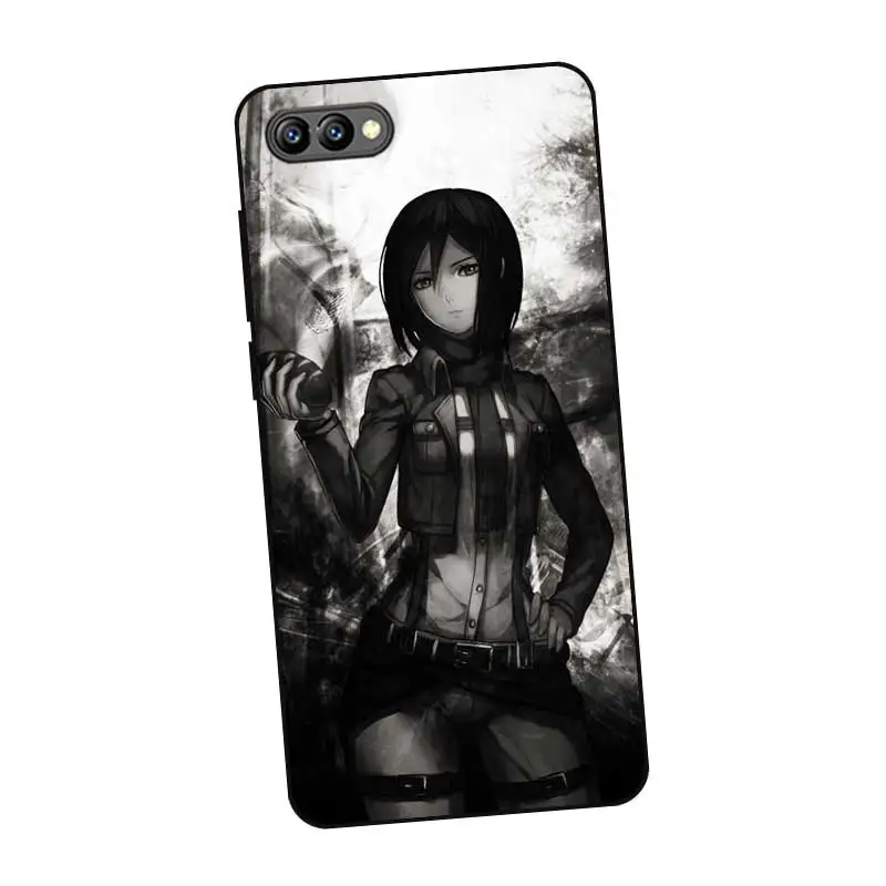 N255 Attack On The Giants Black Silicone Case Cover For Huawei Honor 8C 8X 9 10 20i V10 V20 Note10 Max Lite Magic2 |