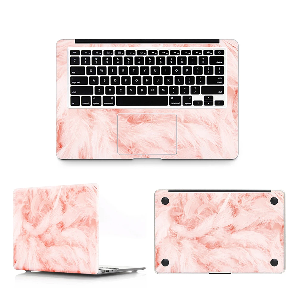 HRH 3 в 1 перо верх+ низ+ запястье полное покрытие кожи ноутбука Наклейка для MacBook Air Pro retina 1" 12" 1" 15 ноутбук наклейка КОЖА