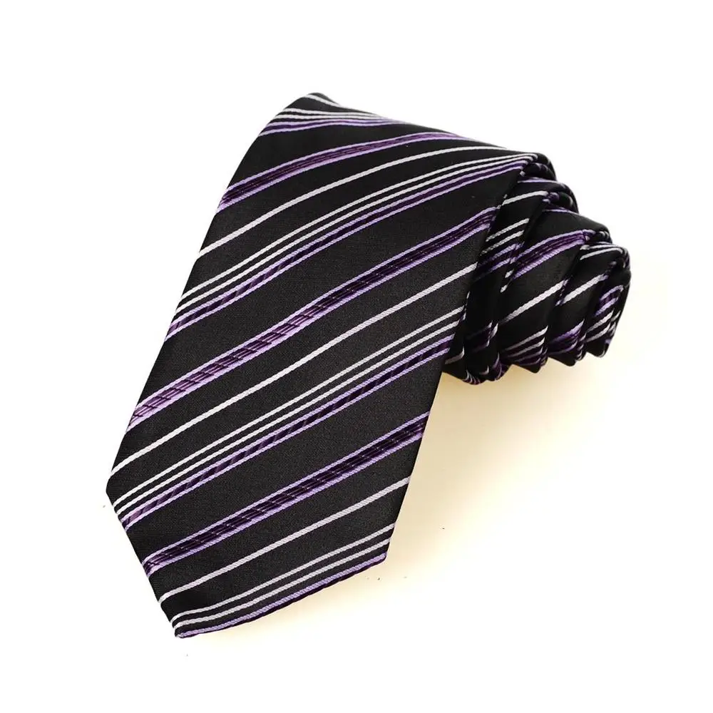 New Striped Purple Black Men's Tie Suit Necktie Wedding Party Holiday Gift # 1058 | Аксессуары для одежды