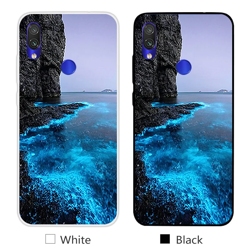 16 Для Xiaomi Redmi Note 7 TPU прозрачный силиконовый ультра тонкий чехол Дизайн Улыбка телефонные чехлы для Redmi Note 7 задняя матовая крышка - Цвет: 16