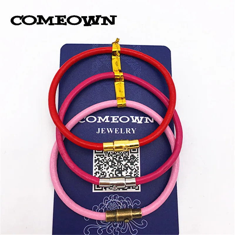 COMEOWN 2017 женские модные браслеты и 10 шт. 3 мм 16-25 см из нержавеющей стали магнитные