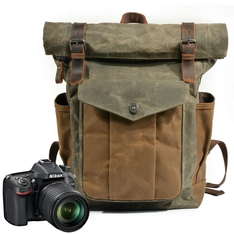 Мода Lowepro сумка для камеры Ретро Водонепроницаемая DSLR камера Рюкзаки Чехлы Canon Nikon