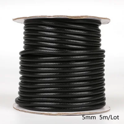 Вощёный нейлоновый шнур Celadon 2.5/3/3.5/4/5 мм  черный/коричневый