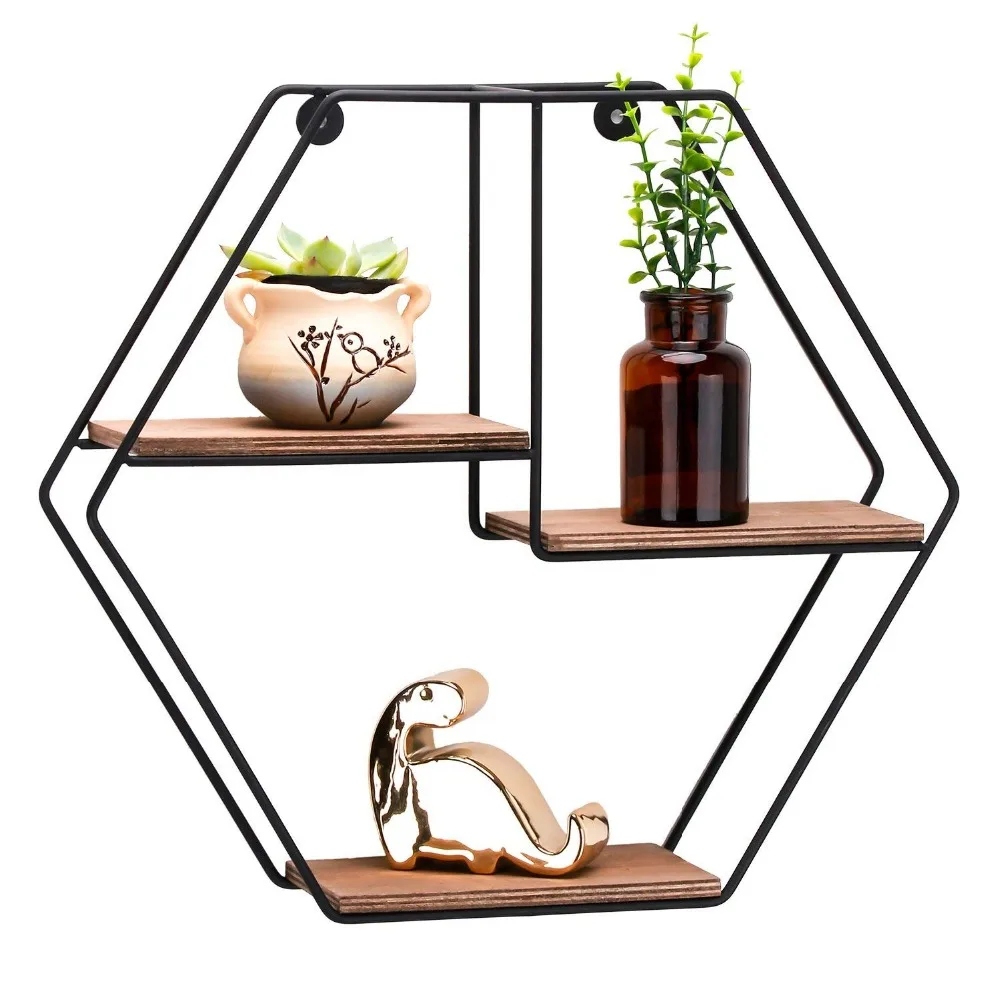 Wall Mount Floating Shelves Rustic Wood Storage Book for Free Grouping of Bedroom Living Room Kitchen Office | Дом и сад