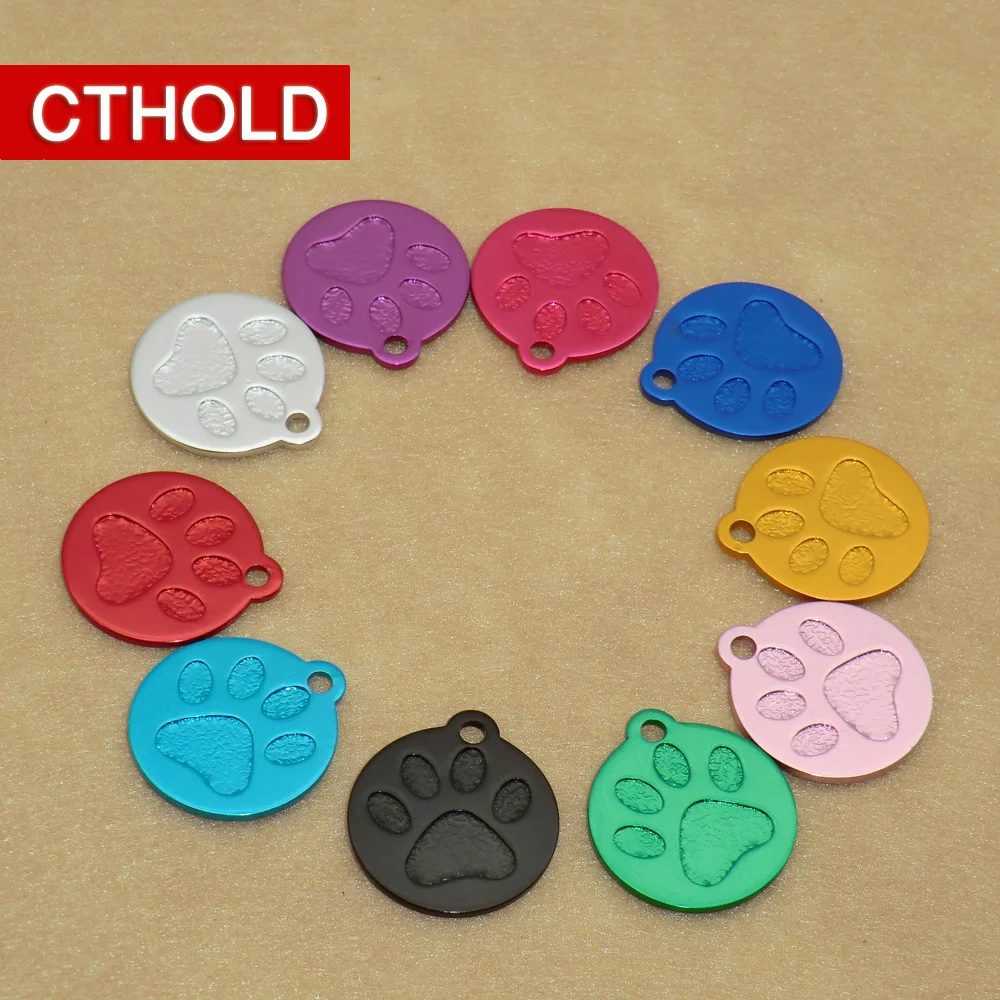CTHOLD, 30 шт., новинка, форма лапы, анти-потеря, для питомца, собаки, кошки, имя, адрес, ошейник, аксессуары, ярлык, фитинг, для питомца, удостоверение личности, подвеска для питомца
