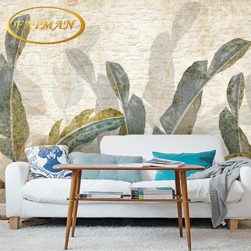 

Dropship Fatman 3d Wallpaper Murals Banana Leaf Photo Wallpaper Living Room Bedroom Wall Papers Home Decor Papel De Pared