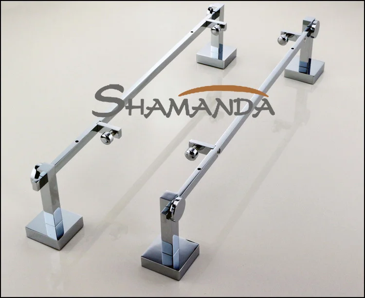 Real Free Доставка Двойная Полка Ванной Комнаты твердые Сделано База + стекло комод