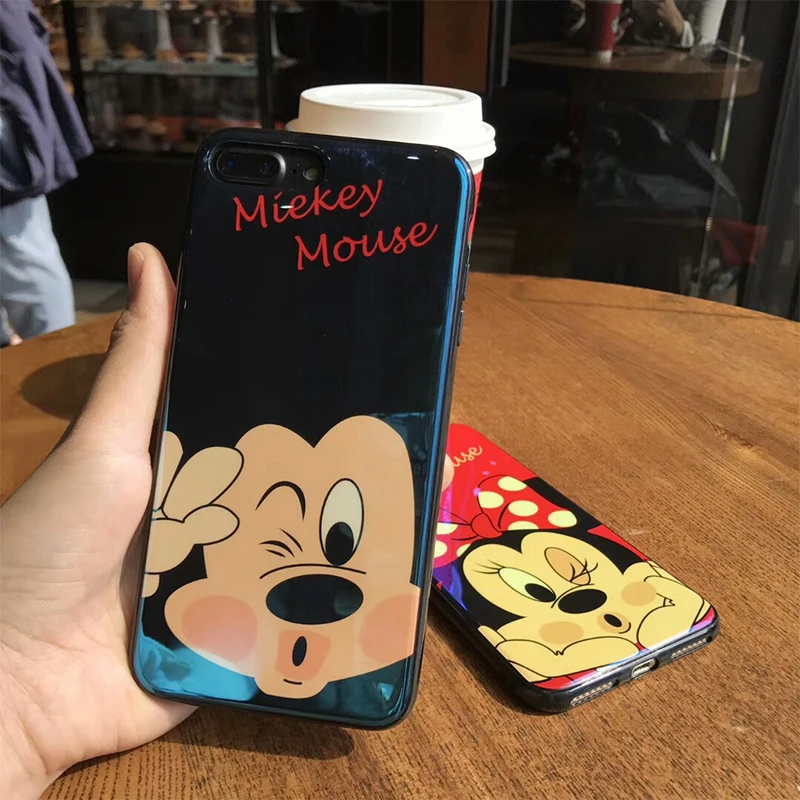 Моды Blu Ray Микки мобильный Телефонные Чехлы для iPhone 7 Plus 8 плюс мягкий силиконовый