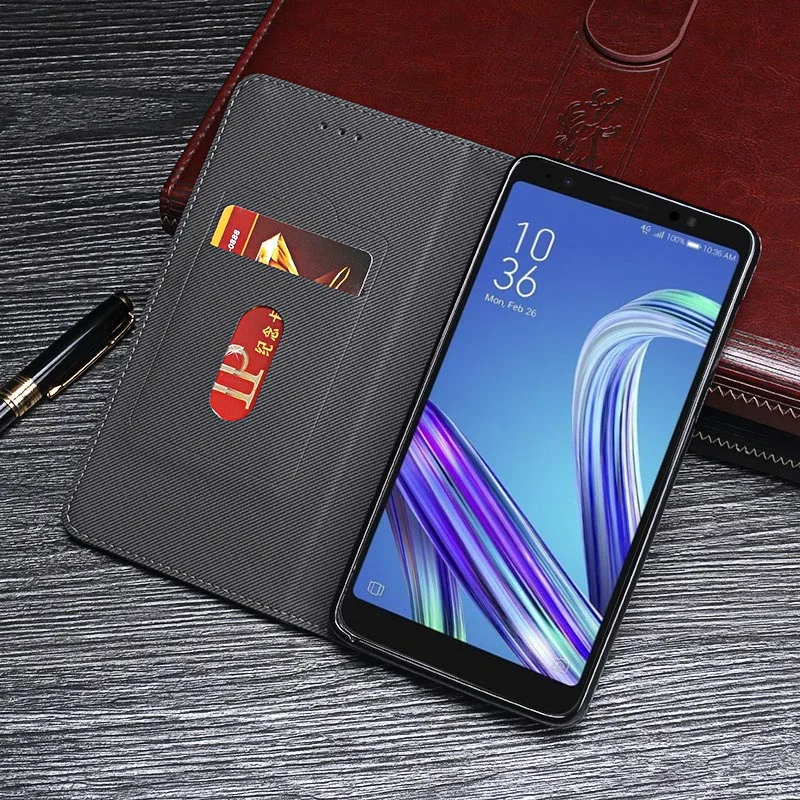 Для Asus ZA550KL Чехол Премиум Ретро Кожа Стенд флип чехол для ZenFone Vivre L1 случае
