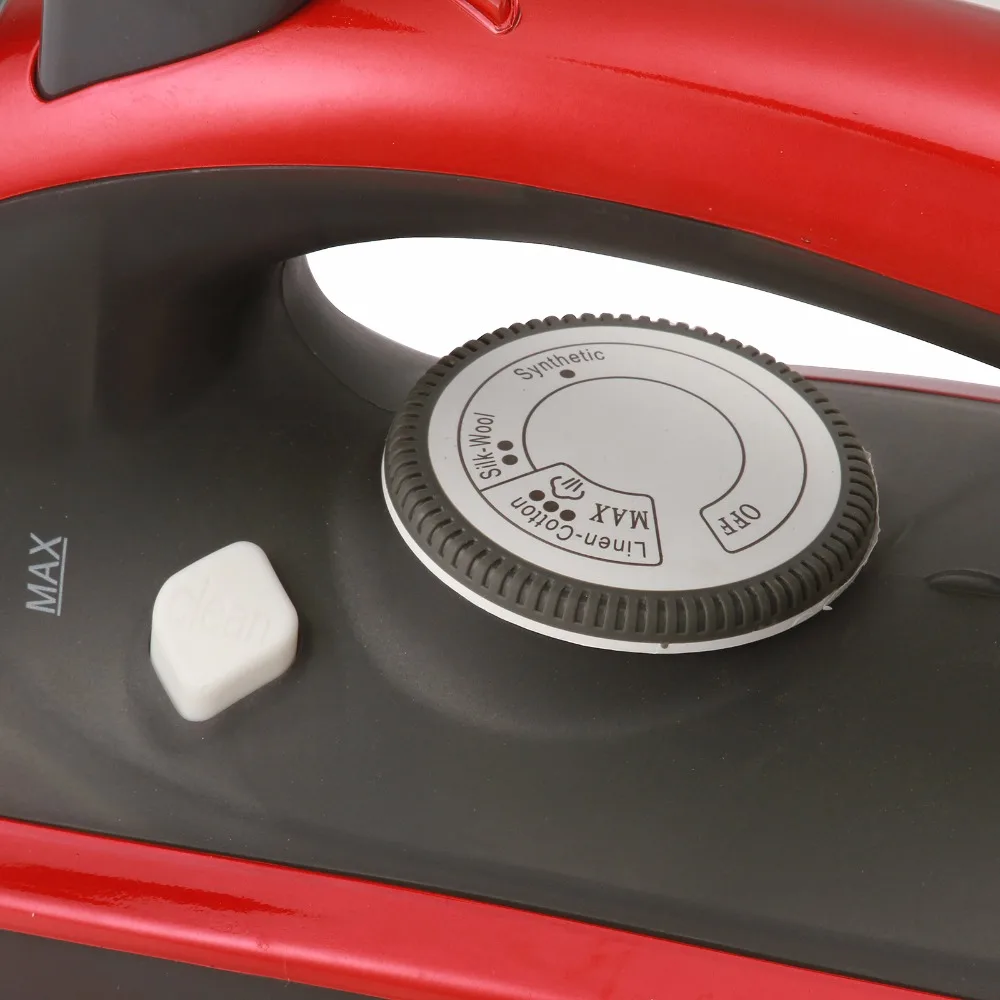 1 шт. красный/черный паровой утюг портативный температура регулируется керамика