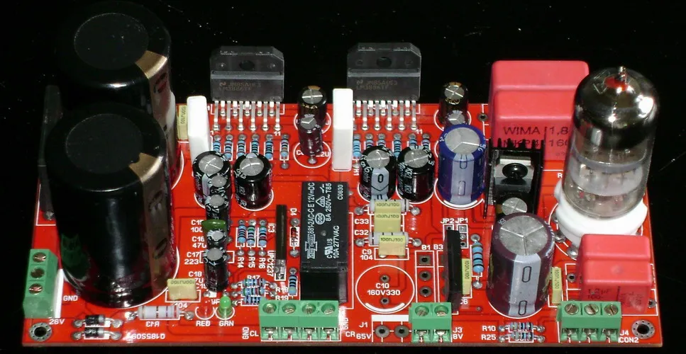 

LM3886+6N11 2.0 tube amplifier board 2*68W