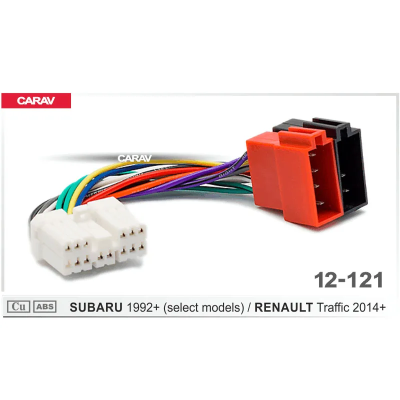 Радиоадаптер CARAV 12 121 ISO для SUBARU RENAULT Trafic (выбранные модели) жгут проводов
