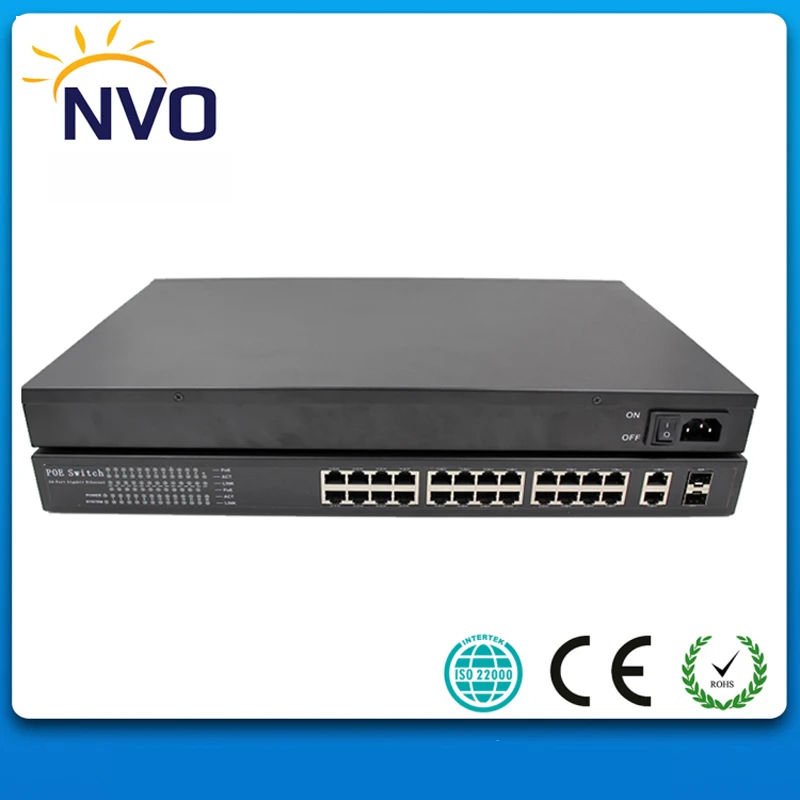 24 порта 100 Мбит/с PoE коммутатор с 2 гигабитными комбо (SFP) слотами|switch sfp|sfp portswitch sfp port