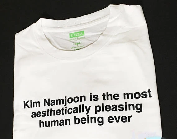 OKOUFEN KPOP Sytle футболка уличная одежда Kim Namjoon-это самая эстетичная Мужская топы