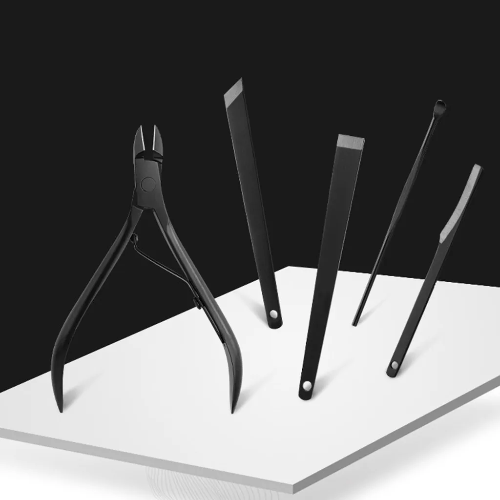 Nail Art Kits 18 Pcs Stainless Steel Personal Manicure Set Pedicure Travel Grooming Kit manicure set professional nail clipper