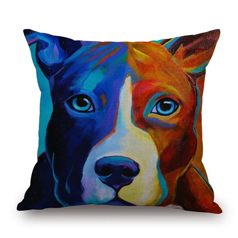 Модный поп чехол с изображением животных водного цвета собаки односторонней