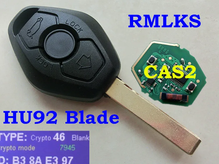 Пульт дистанционного управления RMLKS 315LP МГц 315 433 868 чип PCF7945 ID46 для BMW CAS2 5 серии E46 E60