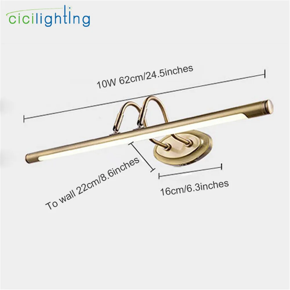 110V - 240V 10W 62 см длиной 22 до стены бронза европейские минималистичные шкафов с