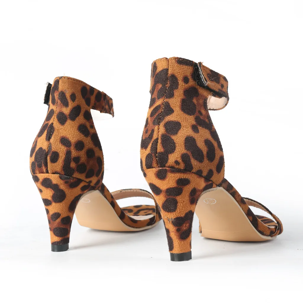 

SAGACE Shoes Woman Summer Sandals Women Thin High Heels Flat Sandals For Girls Ankle Strap Ladies Pumps Roman