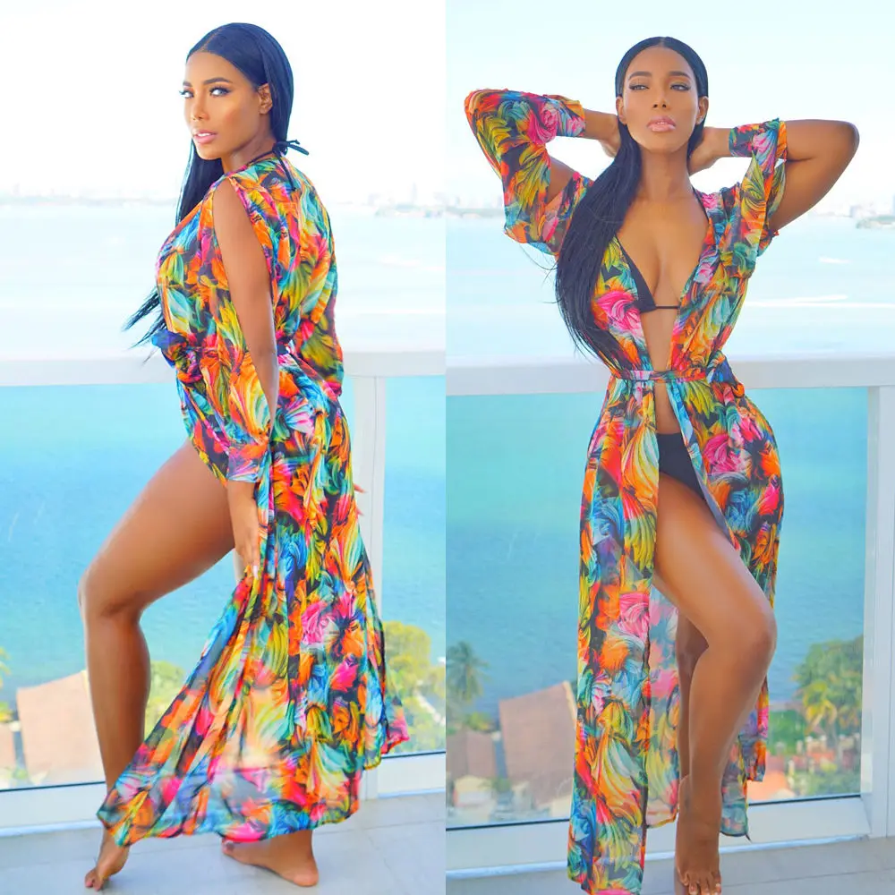 Лето 2017 женский купальный костюм кружевной купальник бикини накидка платье|swimwear